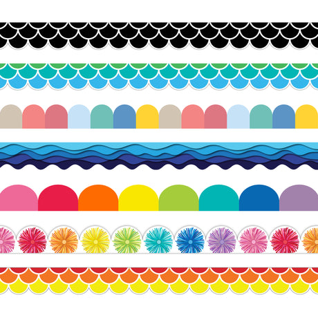 Scallop Border 90cm x 7cm Pack of 12 - Zart