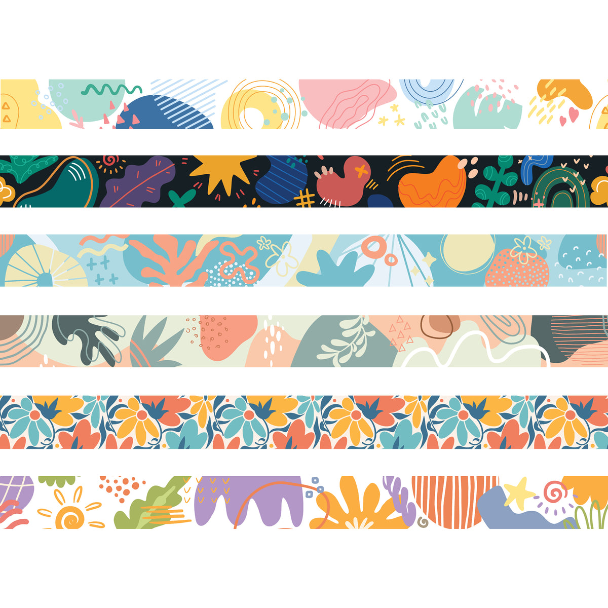 Abstract Borders 90 x 7.5cm Pack of 12