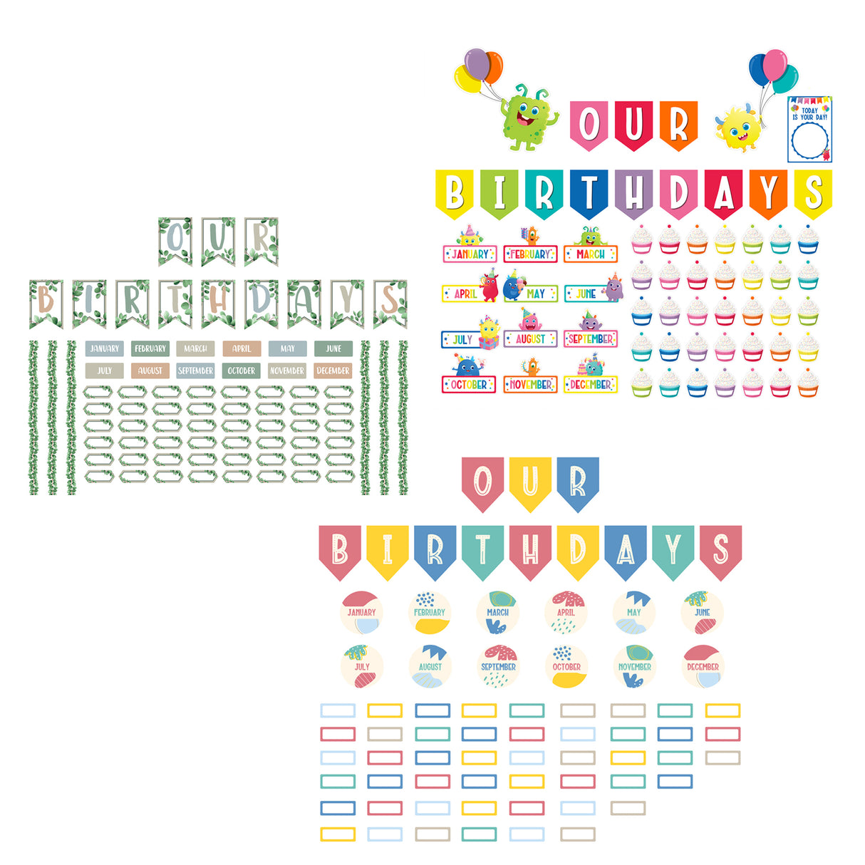 Birthday Bulletin Board Set - Zart