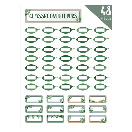 Eucalyptus Essentials Classroom Helpers Bulletin Board Set - Zart