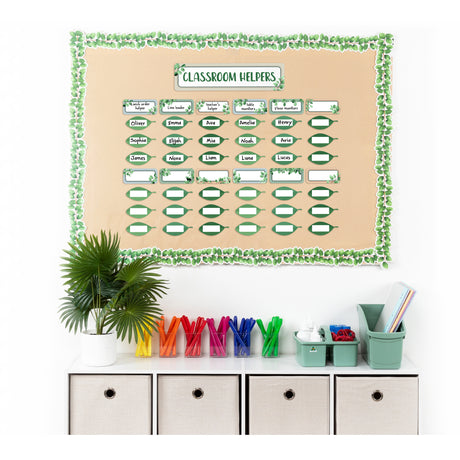 Eucalyptus Essentials Classroom Helpers Bulletin Board Set - Zart