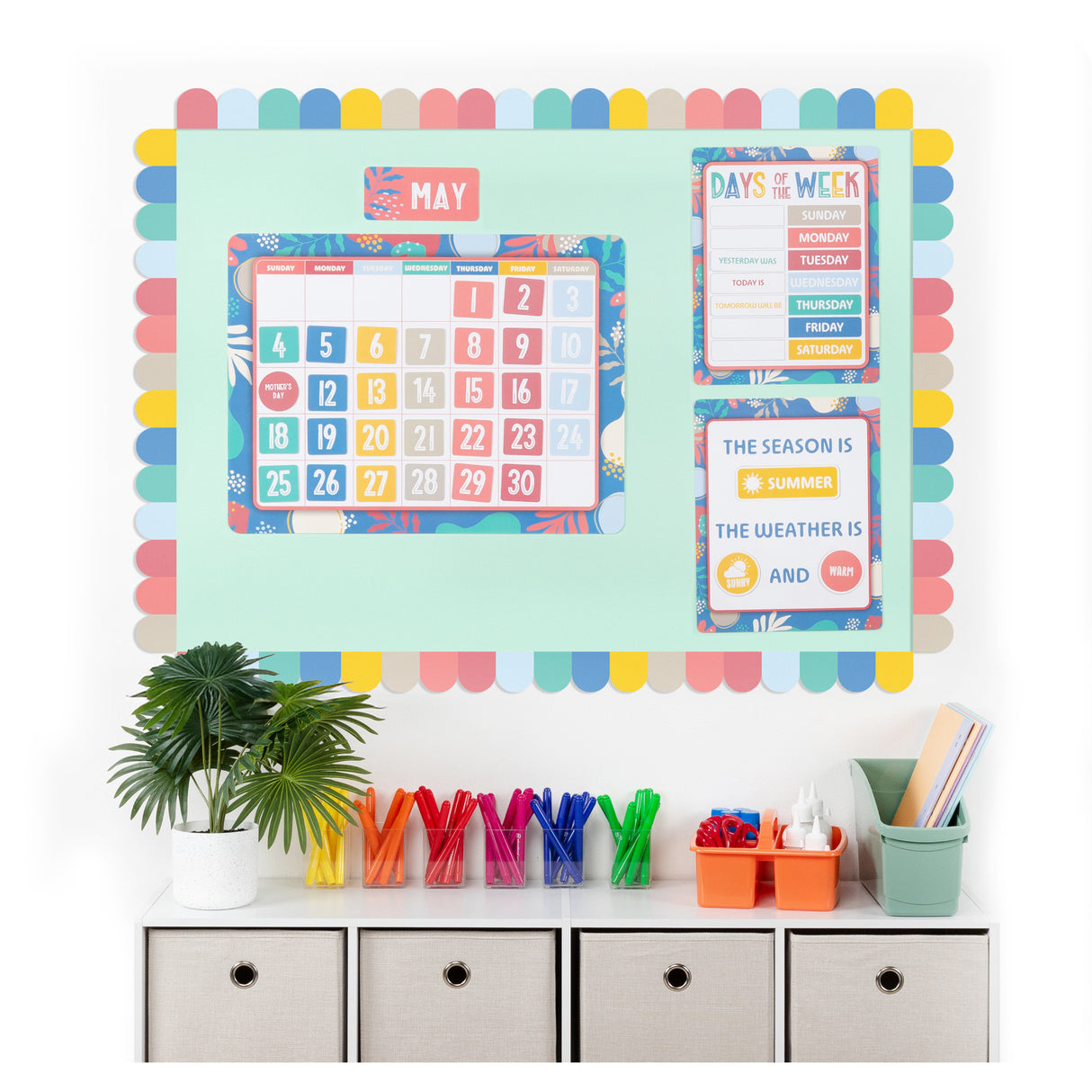 Calendar Bulletin Board Set - Zart