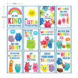 Giggle & Grow Classroom Rules Poster Set of 12 - Zart
