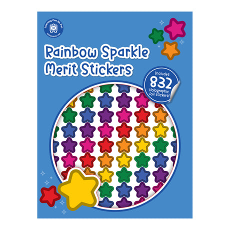 Merit Rainbow Sparkle Stickers - Zart