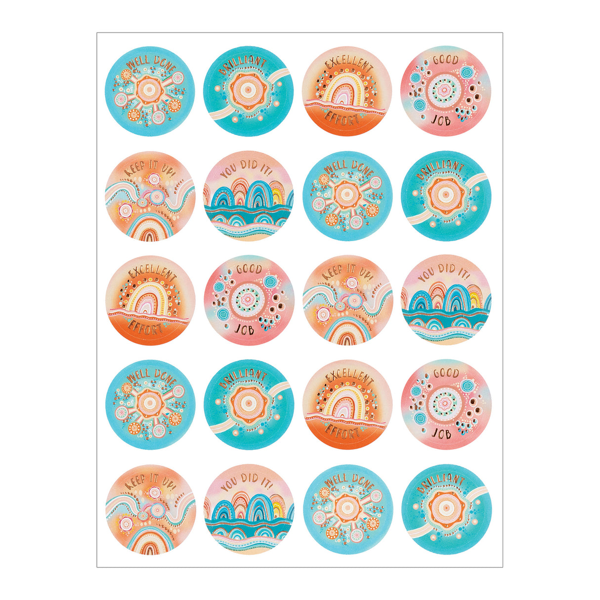 Country Merit Sticker Books (Indigenous Australian) - Zart