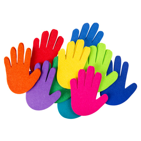 Felt Hands Assorted Colours Pack of 60 - Zart