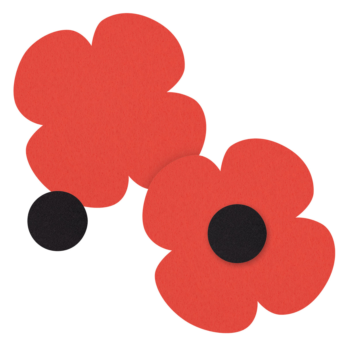 Felt Poppies Pack of 50