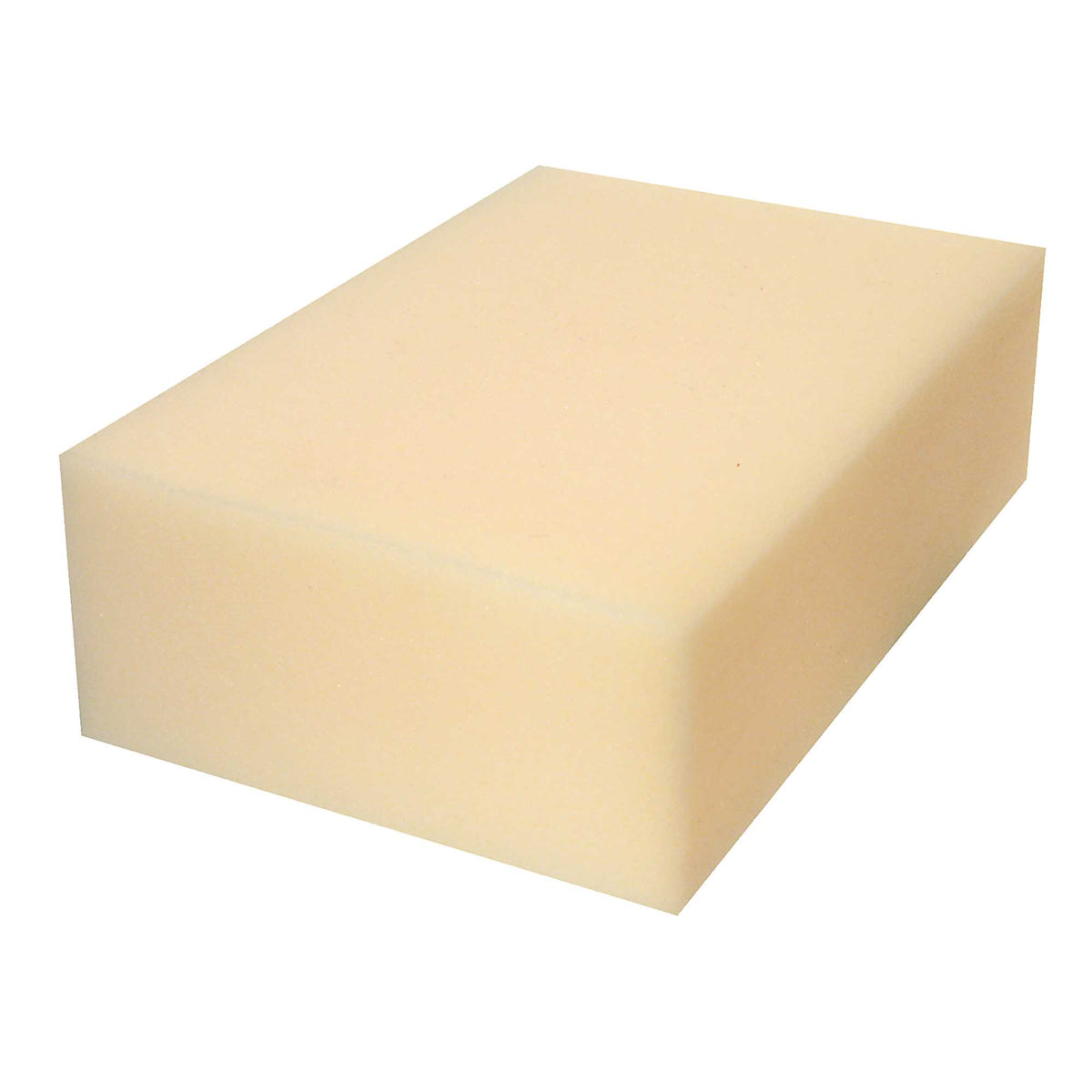 A single Zart Felting Foam block, a solid rectangular slab of dense cream-coloured foam shown at an angle against a white background. The smooth, firm surface has a fine, even texture, providing a sturdy base for needle felting projects.