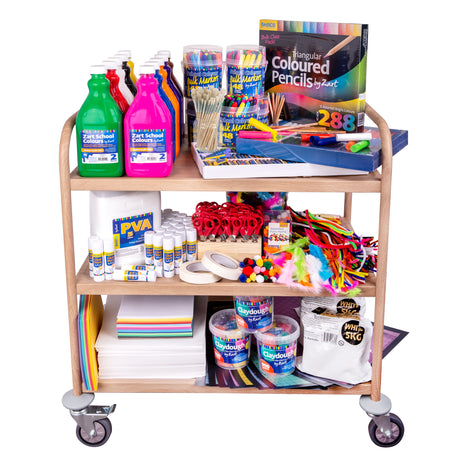Art & Craft Essentials Kit with Trolley - Zart
