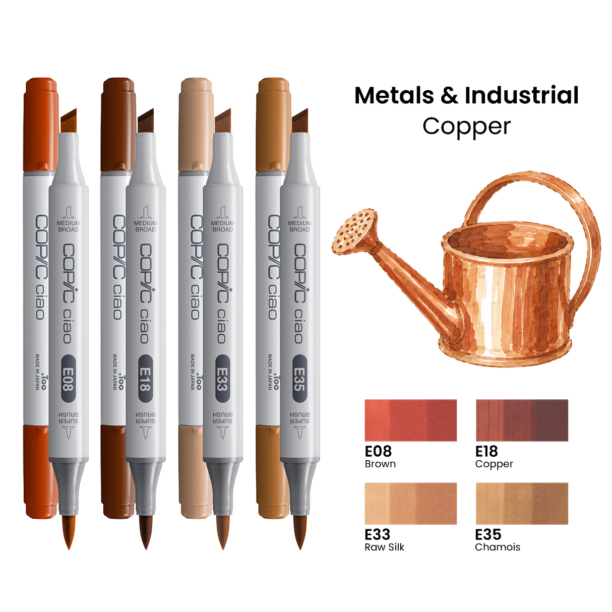 Copic Ciao Set Metals & Industrial - Copper