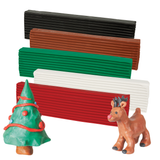 Zart Plasticine 500g Christmas Pack of 5