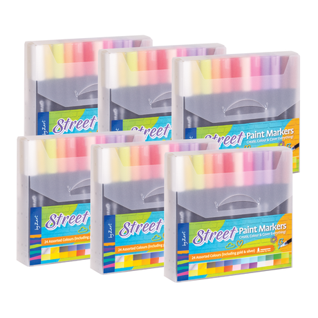 Street Paint Markers by Zart 1mm Class Kit of 144