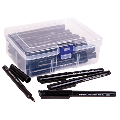 Classroom Organised Sets - EverZart Permanent Pen Black 40 Pack - Zart