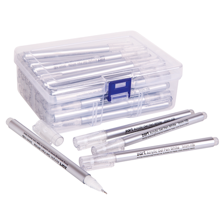 Classroom Organised Sets - Zart Gel Pen White 40 Pack - Zart