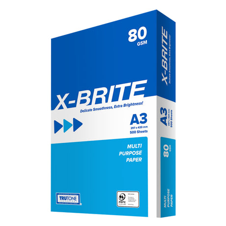 X Brite Copy Paper A3 80gsm Pack of 500 - Zart