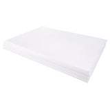 Single thick white print foam sheet displayed on a white background. The foam has clean, straight edges and a smooth surface for etching, shown in perspective to emphasise thickness and durability for printmaking projects.