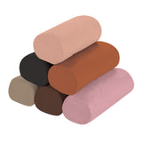 Zart Claydough logs stacked in Earth/Neutral palette colours including warm beige, black, terracotta, sand, dark brown and dusty rose. Cylindrical shapes with rounded ends. Surface appears smooth, soft and slightly matte with subtle tonal variation.