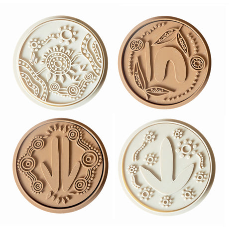 Aboriginal Design Circle Stamps Cutters 4 Pack - Zart