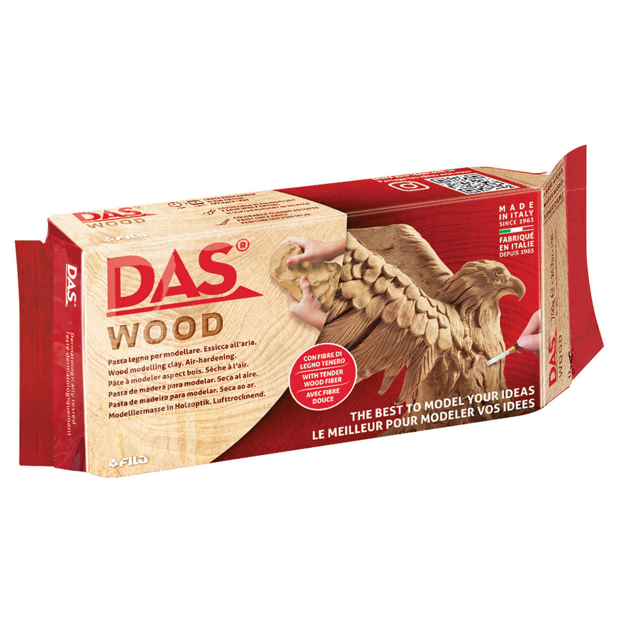 DAS Air Drying Wood Clay 700g - Zart