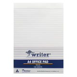 Writer Office Pad A4 8mm Ruled 100 Sheet