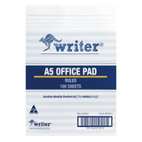 Writer Office Pad A5 8mm Ruled 100 Sheet