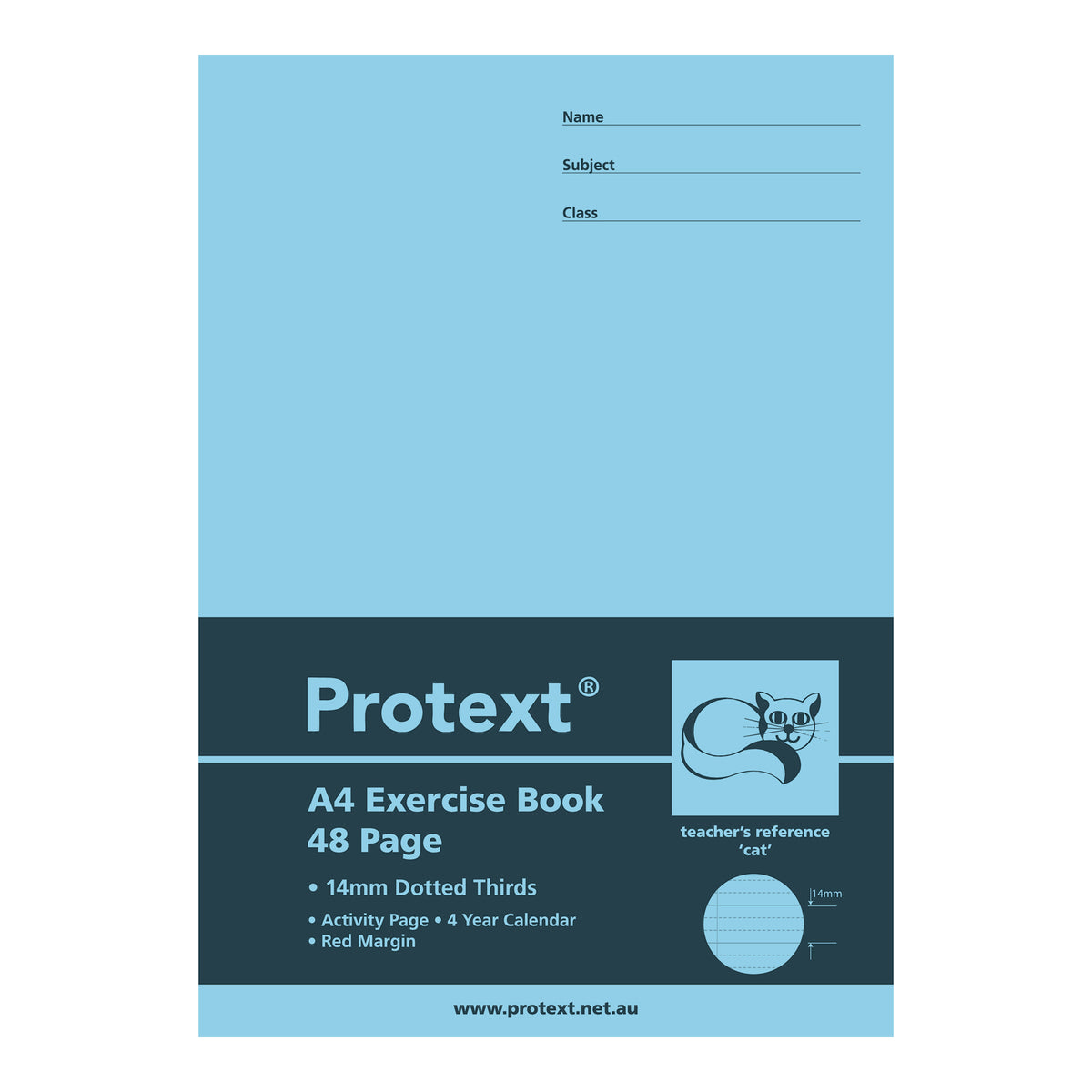 Protext Protext Dotted Thirds Writing Book A4 14mm 48 pages