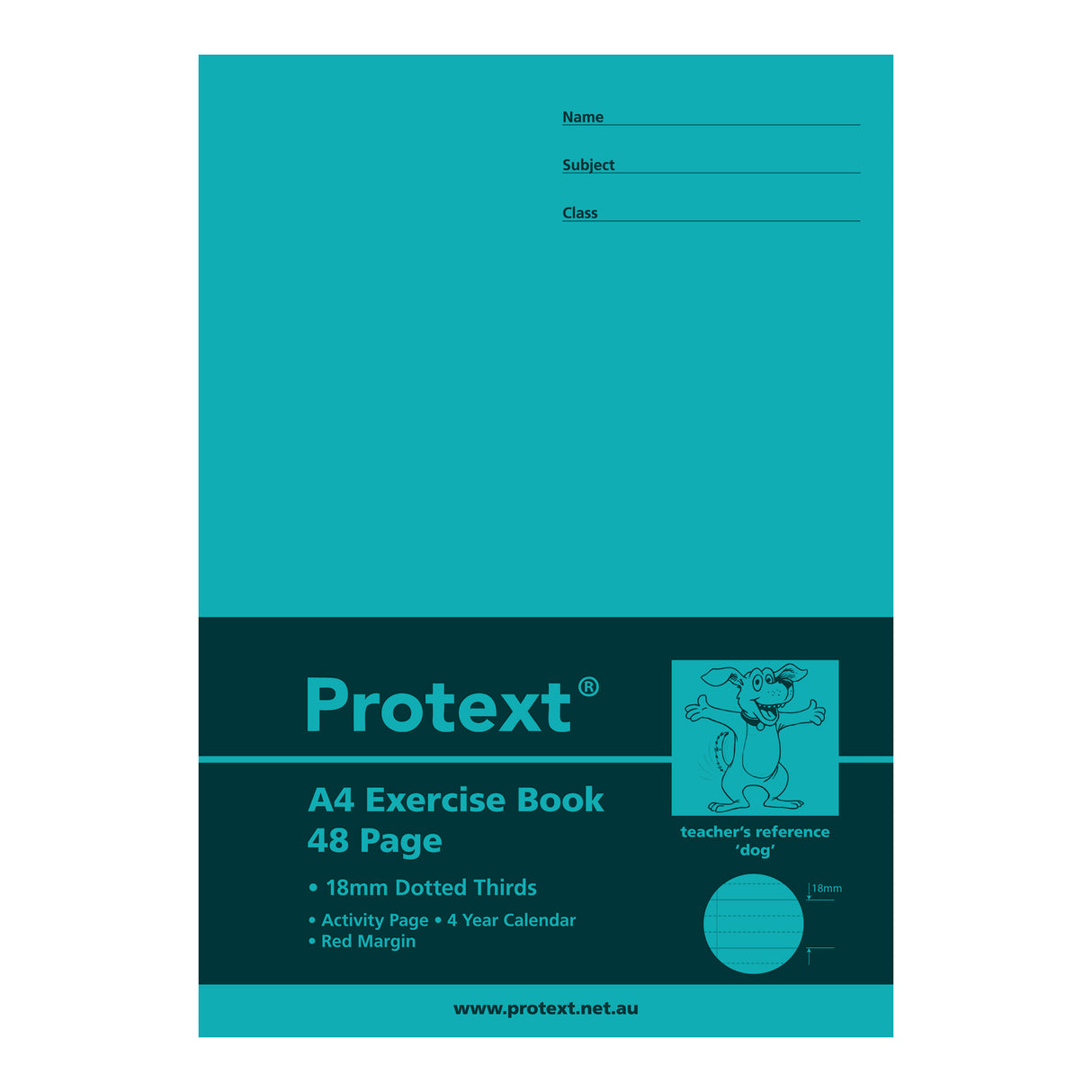 Protext Dotted Thirds Foundation Writing Book A4 18mm 48 pages - Zart