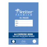 Writer Premium Exercise Book A4 8mm Ruled Red Margin 96 pages - Zart