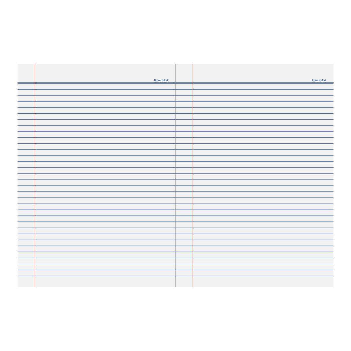 Writer Premium Exercise Book A4 8mm Ruled Red Margin 96 pages - Zart