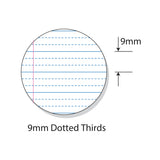 Writer Premium Dotted Thirds A4 Ruled Red Margin 64 pages - Zart