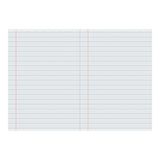 Writer Premium Dotted Thirds A4 Ruled Red Margin 64 pages - Zart