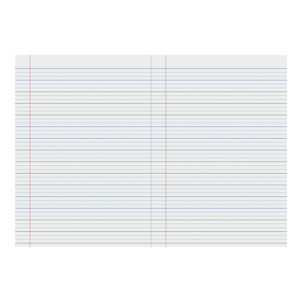 Red Ruled Sheets Writer Premium Dotted Thirds A4 Ruled Red Margin 64 pages