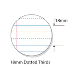 Writer Premium Dotted Thirds A4 Ruled Red Margin 64 pages - Zart