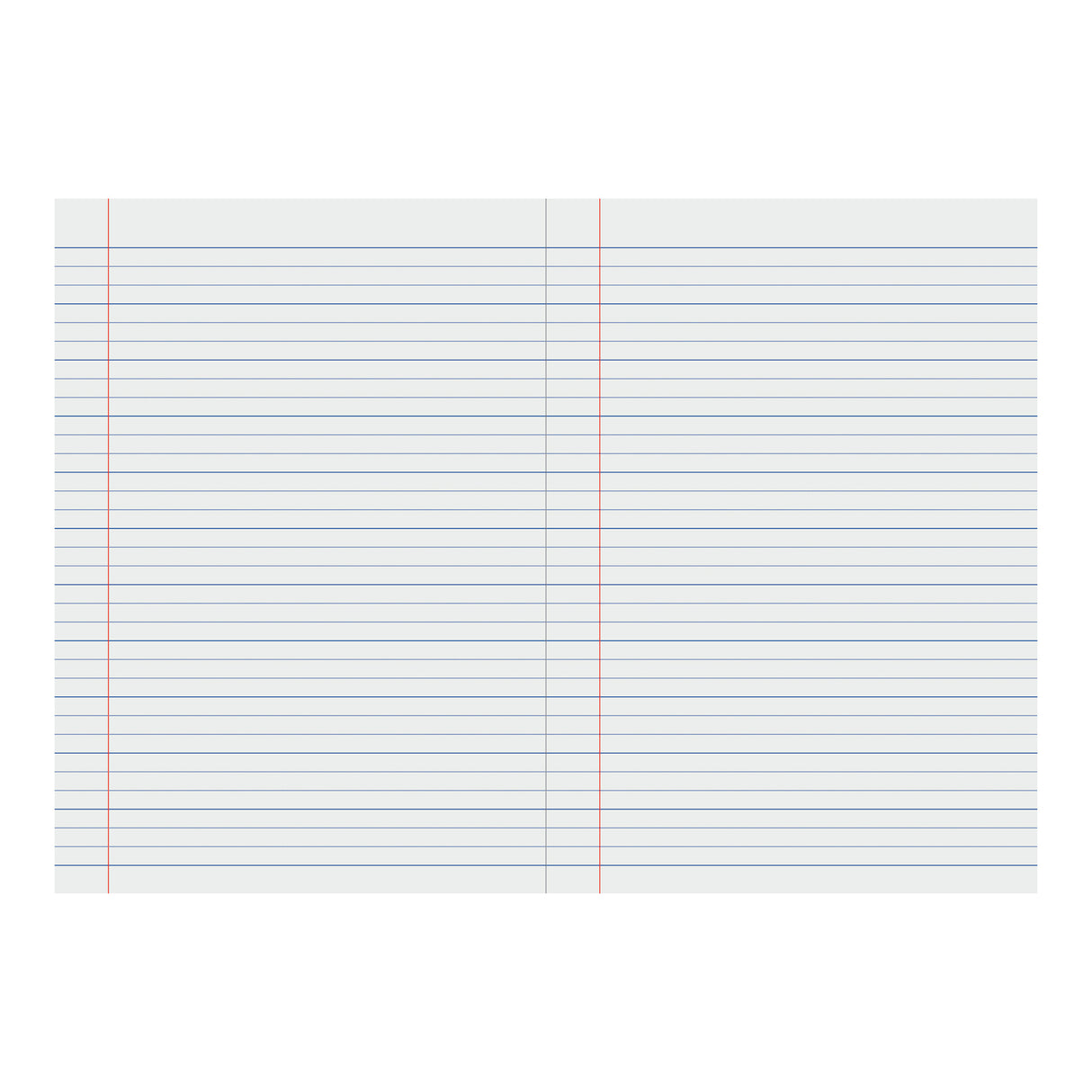 Writer Premium Dotted Thirds A4 Ruled Red Margin 64 pages - Zart