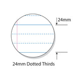 Writer Premium Dotted Thirds 330x240mm Red Margin 64 pages - Zart