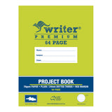 Writer Premium Project A4 Book Plain and Ruled Pages (Dotted Thirds & Red Margin) 64 pages - Zart