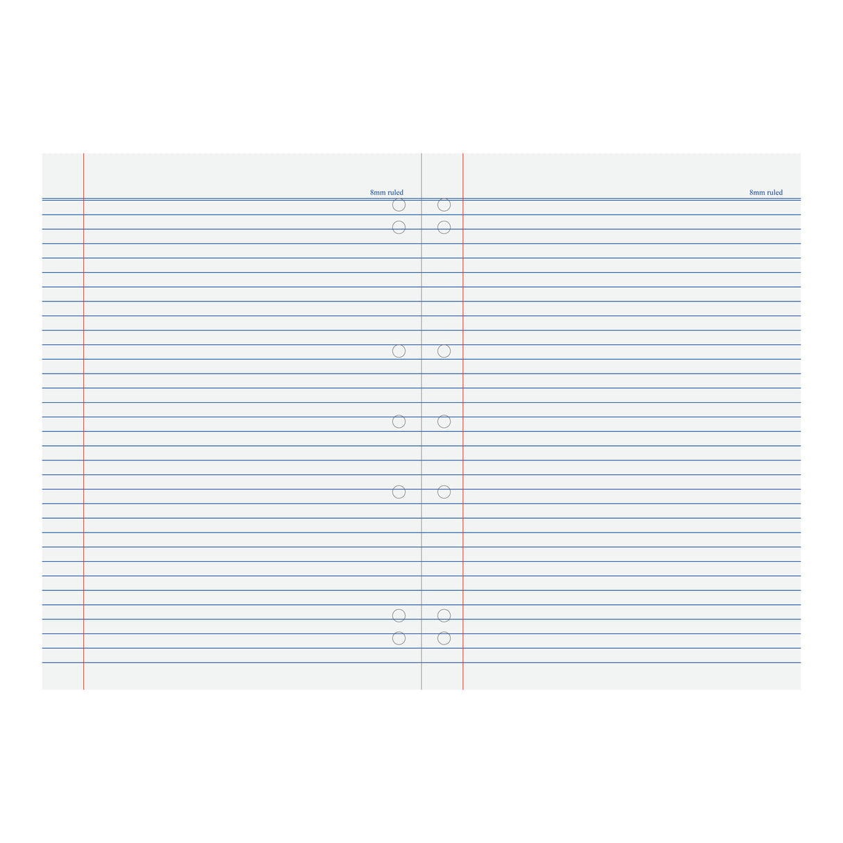 Writer Premium Binder Book A4 8mm Red Margin 96 pages - Zart