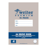 Writer Premium Music Exercise Book A4 8mm Staved 96 pages - Zart