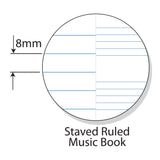 Writer Premium Music Exercise Book A4 8mm Staved 96 pages - Zart