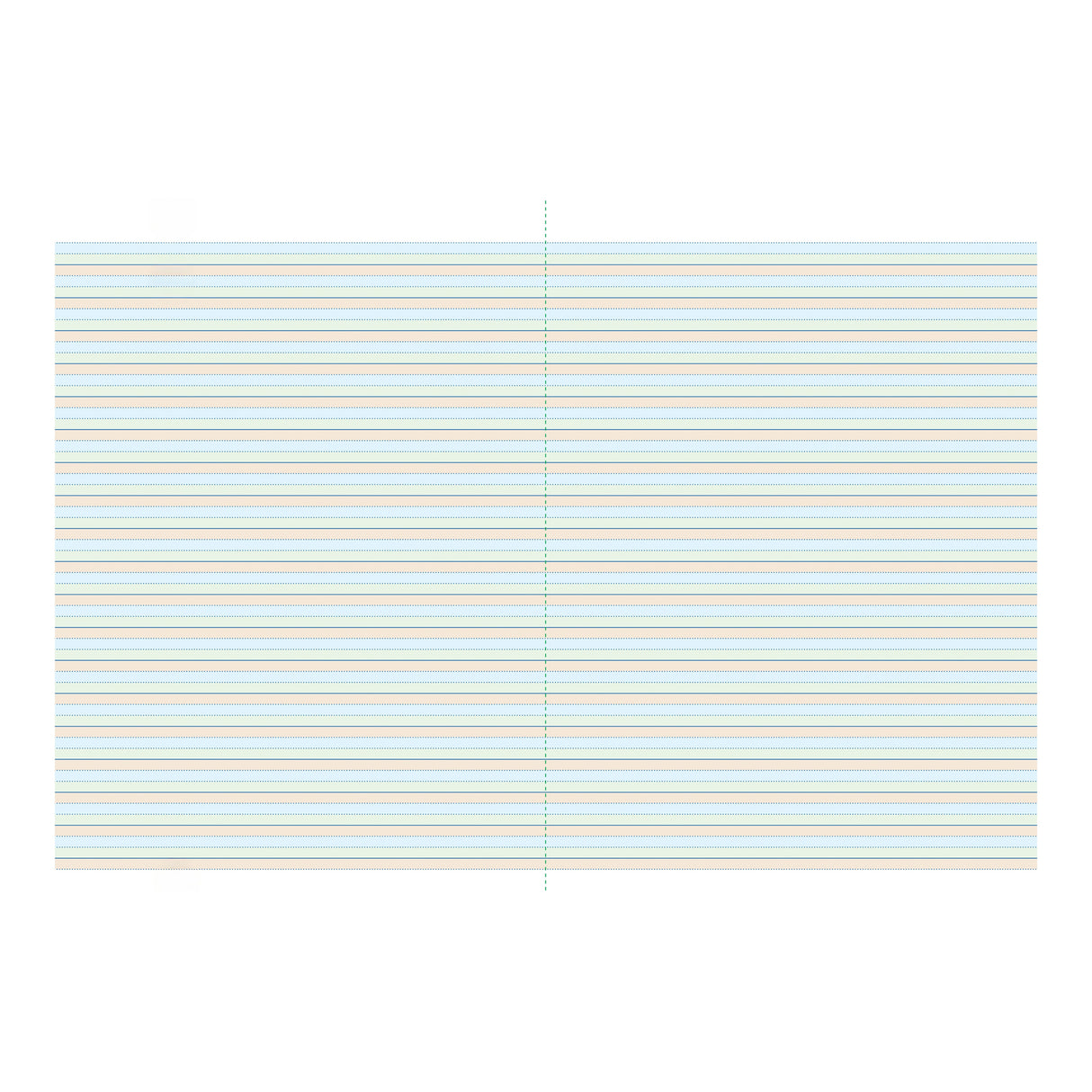 Writer Premium Exercise Book Ground/Grass/Sky Coloured Dotted Thirds A4 64pg - Zart