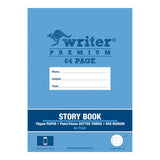 Writer Story Book 330x240mm Plain/24mm Dotted Thirds Red Margin 64 pages - Zart