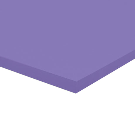 A corner of a stack of lilac Zart Cover Paper shown at an angle against a white background. The top sheet has a smooth, even surface, and the layered edge reveals the depth of the pack with its neatly aligned sheets.