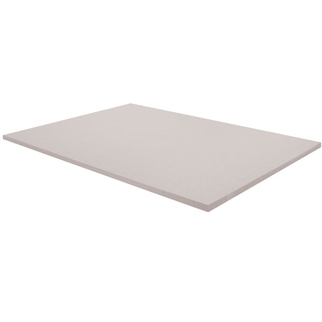 A corner of a pack of grey Zart Cover Paper shown at an angle against a white background. The top sheet has a smooth, even surface, and the layered edge reveals the depth of the pack with its neatly aligned sheets.