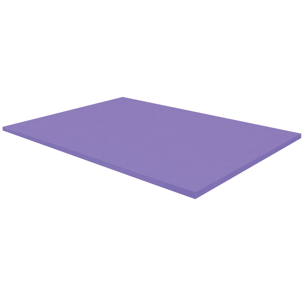 A corner of a pack of lilac Zart Cover Paper shown at an angle against a white background. The top sheet has a smooth, even surface, and the layered edge reveals the depth of the pack with its neatly aligned sheets.