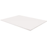 A corner of a pack of white Zart Cover Paper shown at an angle against a white background. The top sheet has a smooth, even surface, and the layered edge reveals the depth of the pack with its neatly aligned sheets.