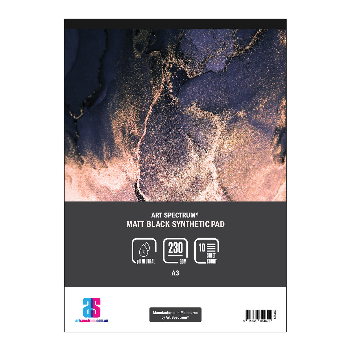 Art Spectrum Synthetic Pad Black A3 230gsm