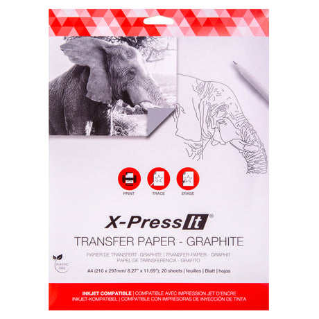 Graphite Transfer Paper A4 Pack of 20