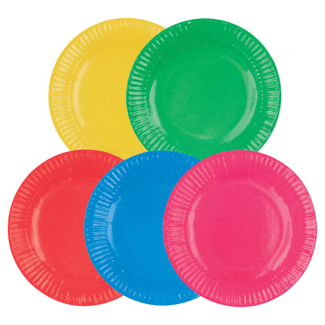 Zart Paper Plates Coloured Pack of 50 - Zart
