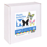 Zart Plastic Butterflies 12cm Pack of 20