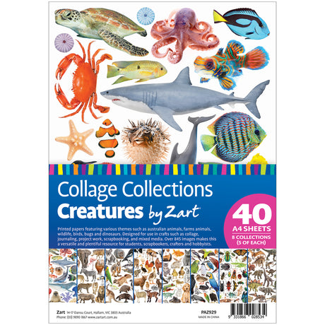 Collage Collections Creatures Pack of 40 - Zart